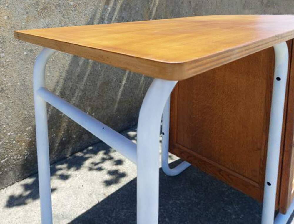 S22 Jacques Hitier for Mobilor desk, vintage, 1950s