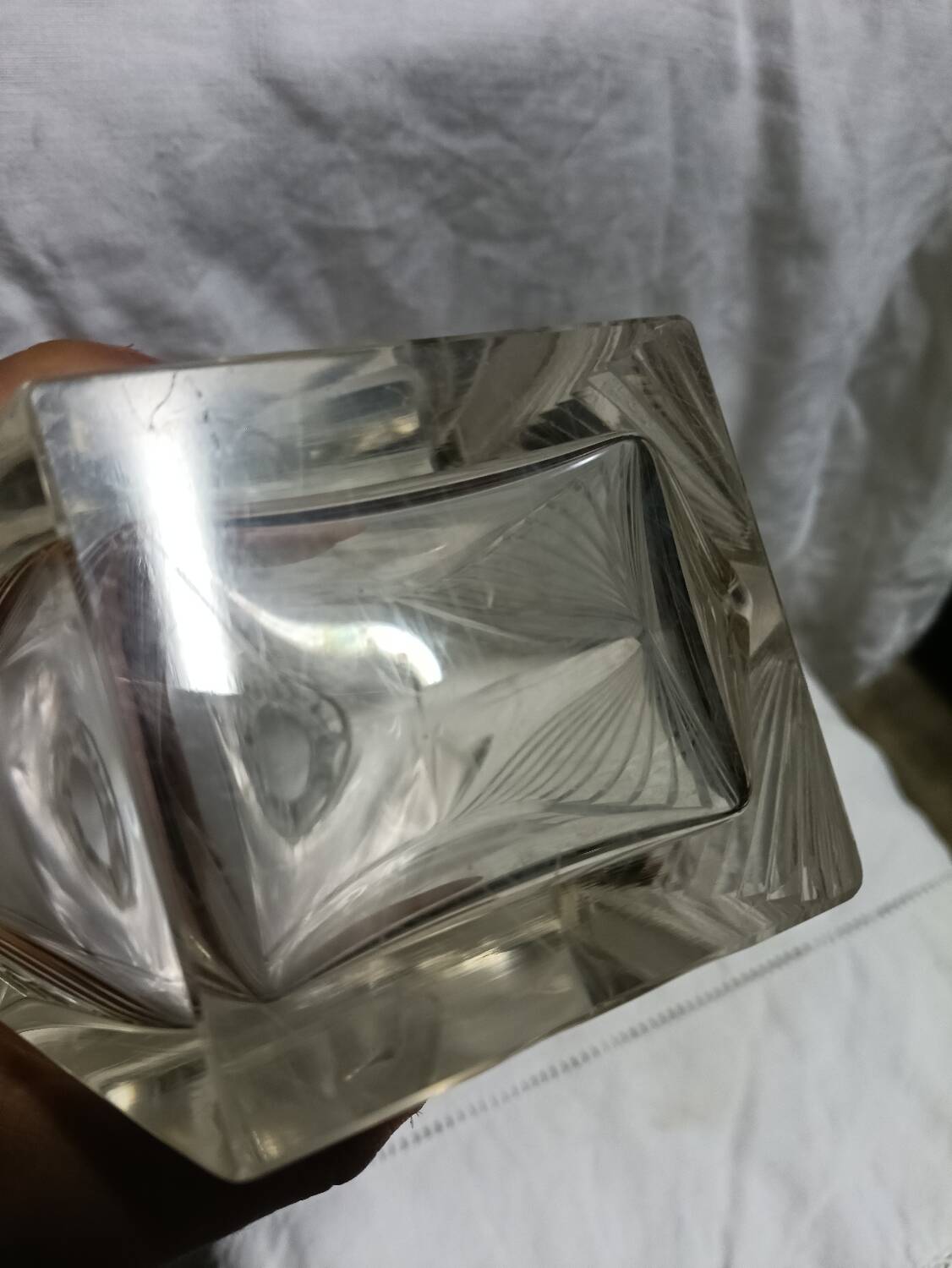 Art Deco crystal carafe