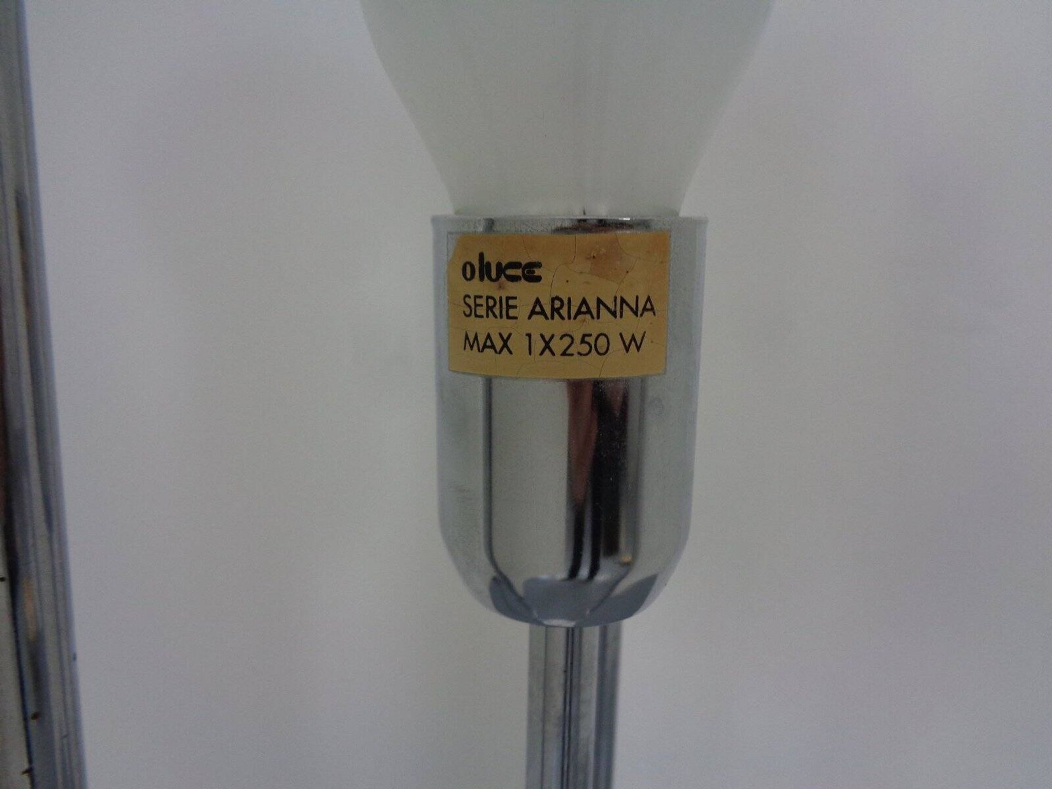 Arianna Floor Lamp in Marble and Handblown Glass by Bruno Gecchelin for Oluce, Italy, 1970s