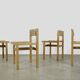 Vintage “Trybo” dining chairs by EDVIN HELSETH, Norway 1960s