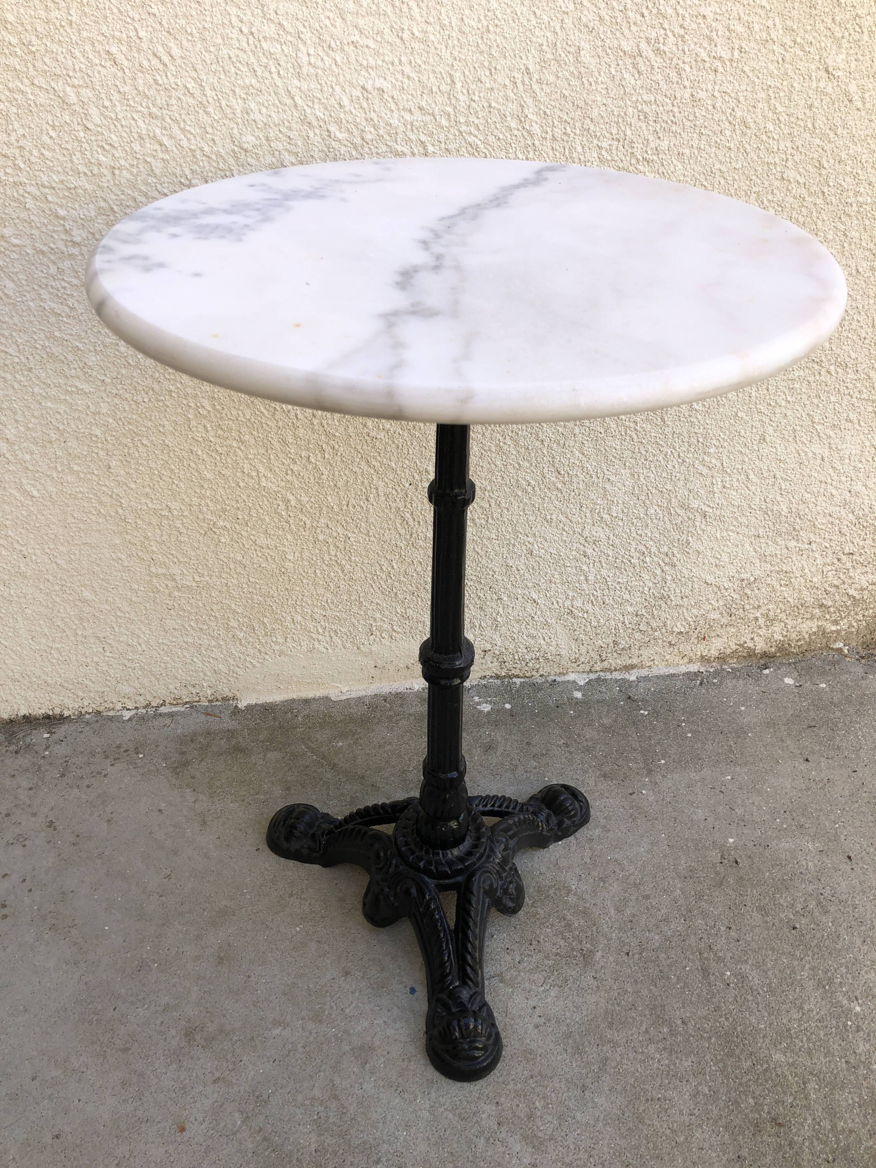 Marble bistro table