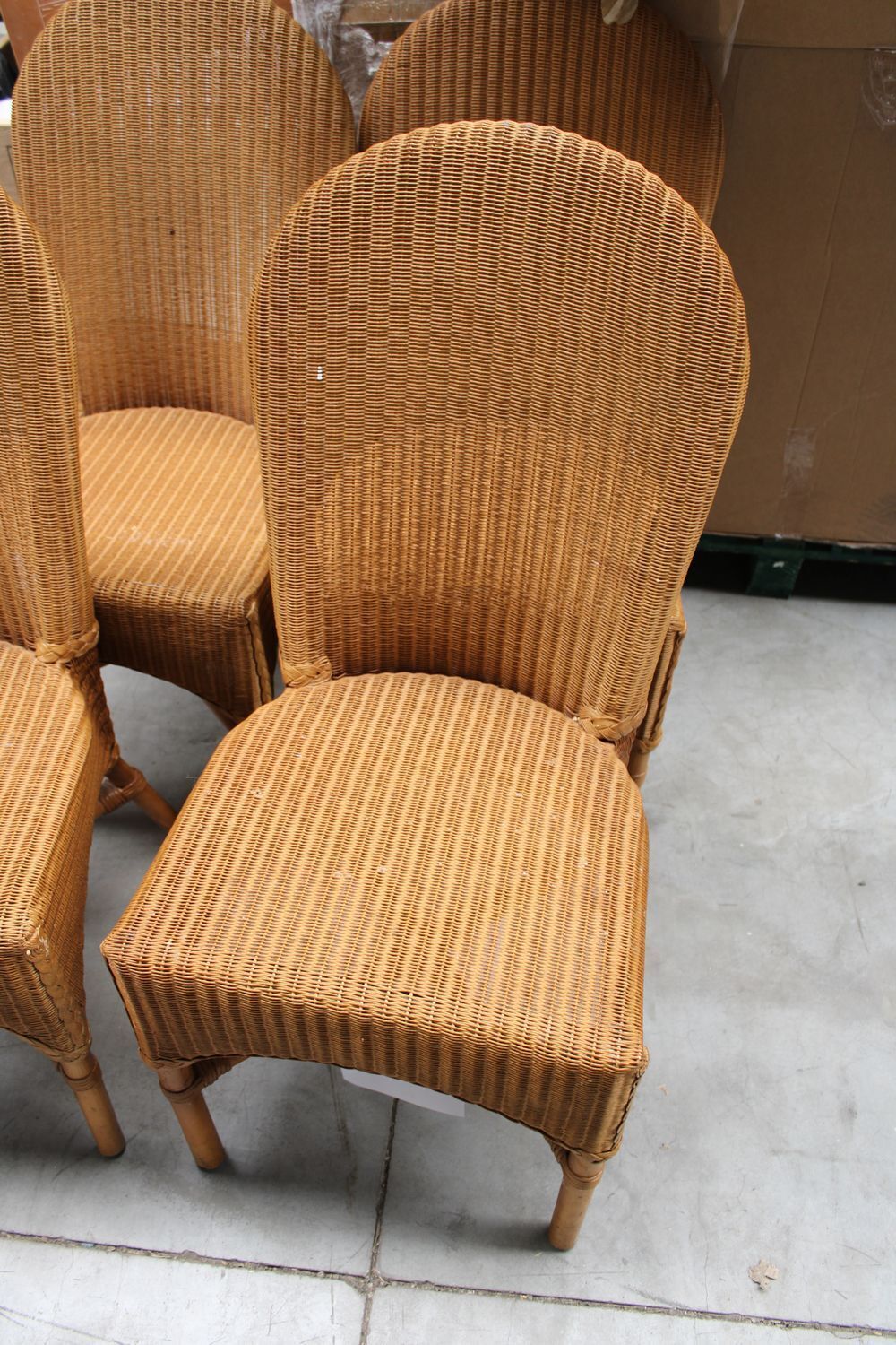 4 LLyod loom chairs