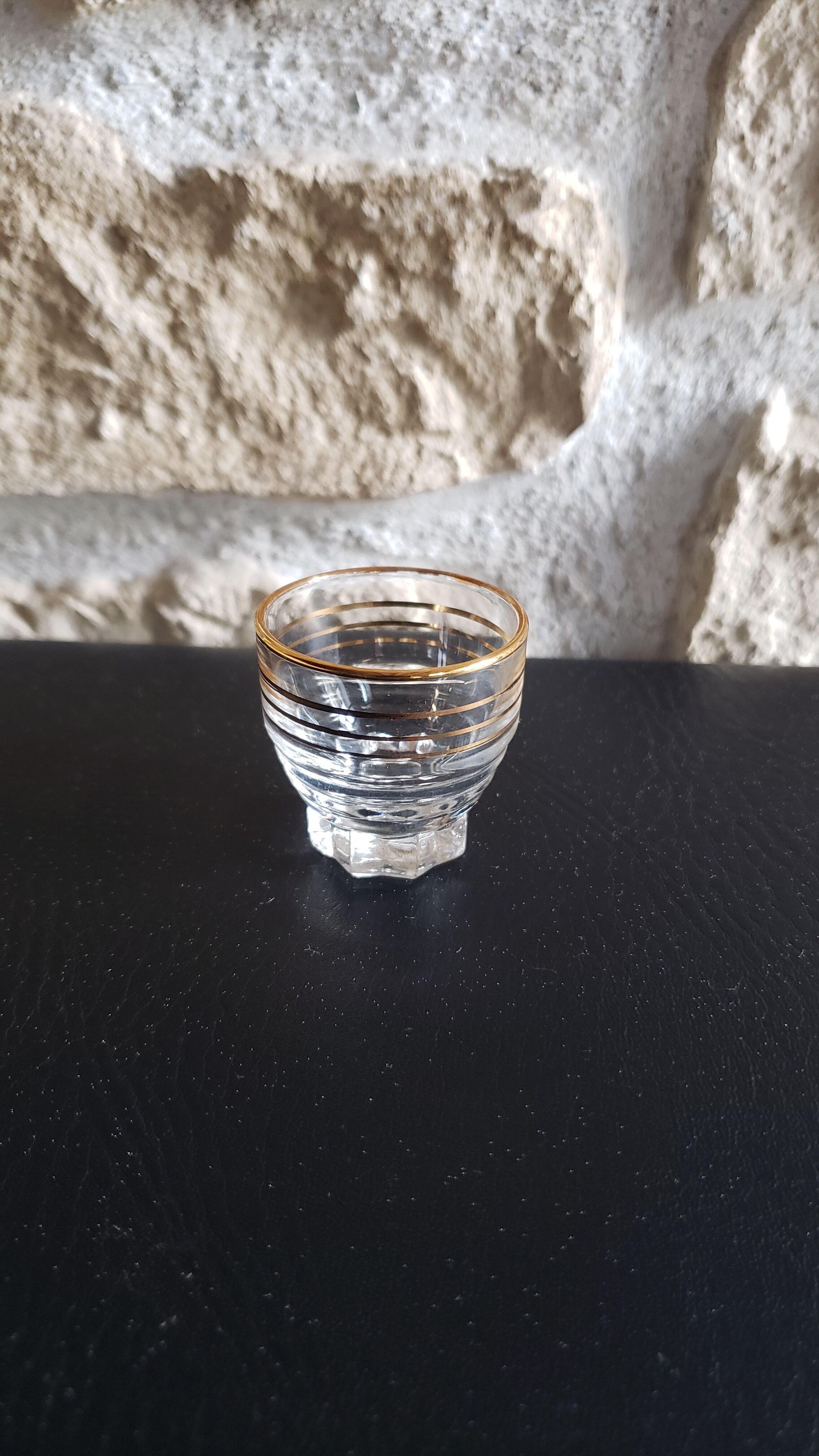 Set of 24 star foot liqueur glasses