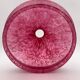 Vintage hanging in jaspé glass, dark pink - 1940s-1950s.