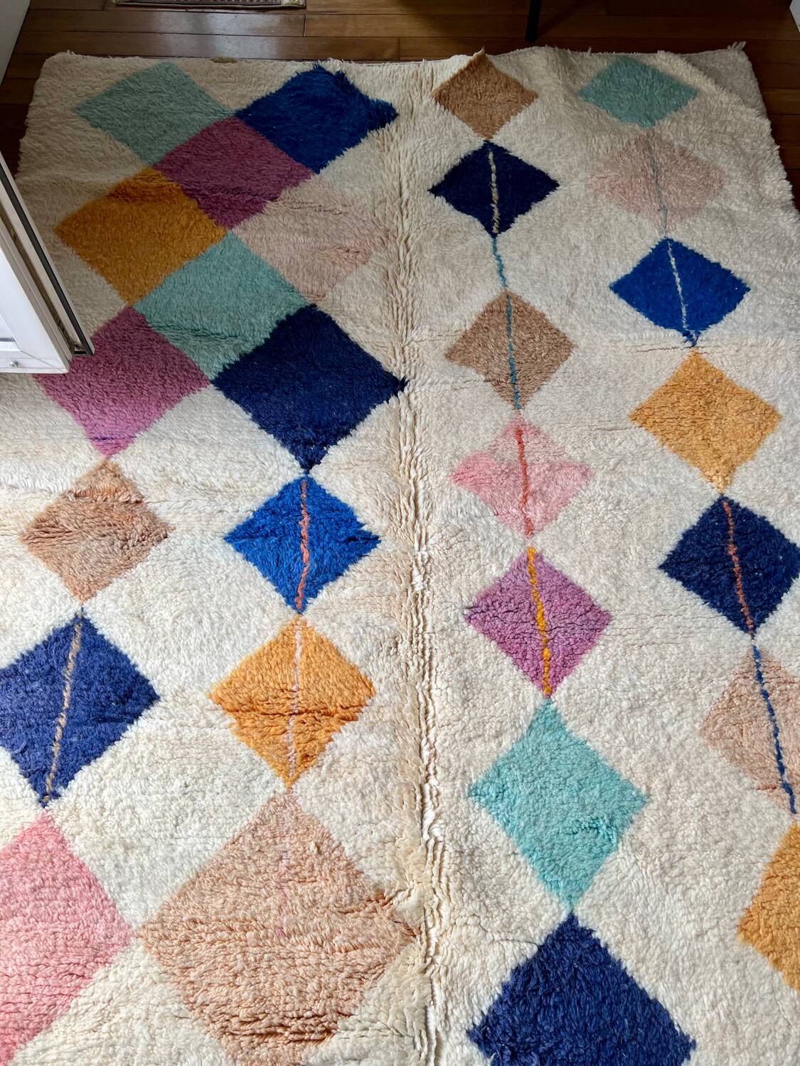 Berber handmade rug Beni Ouarain 100% wool