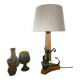 Vintage fifties desk lamp in Prouvé style