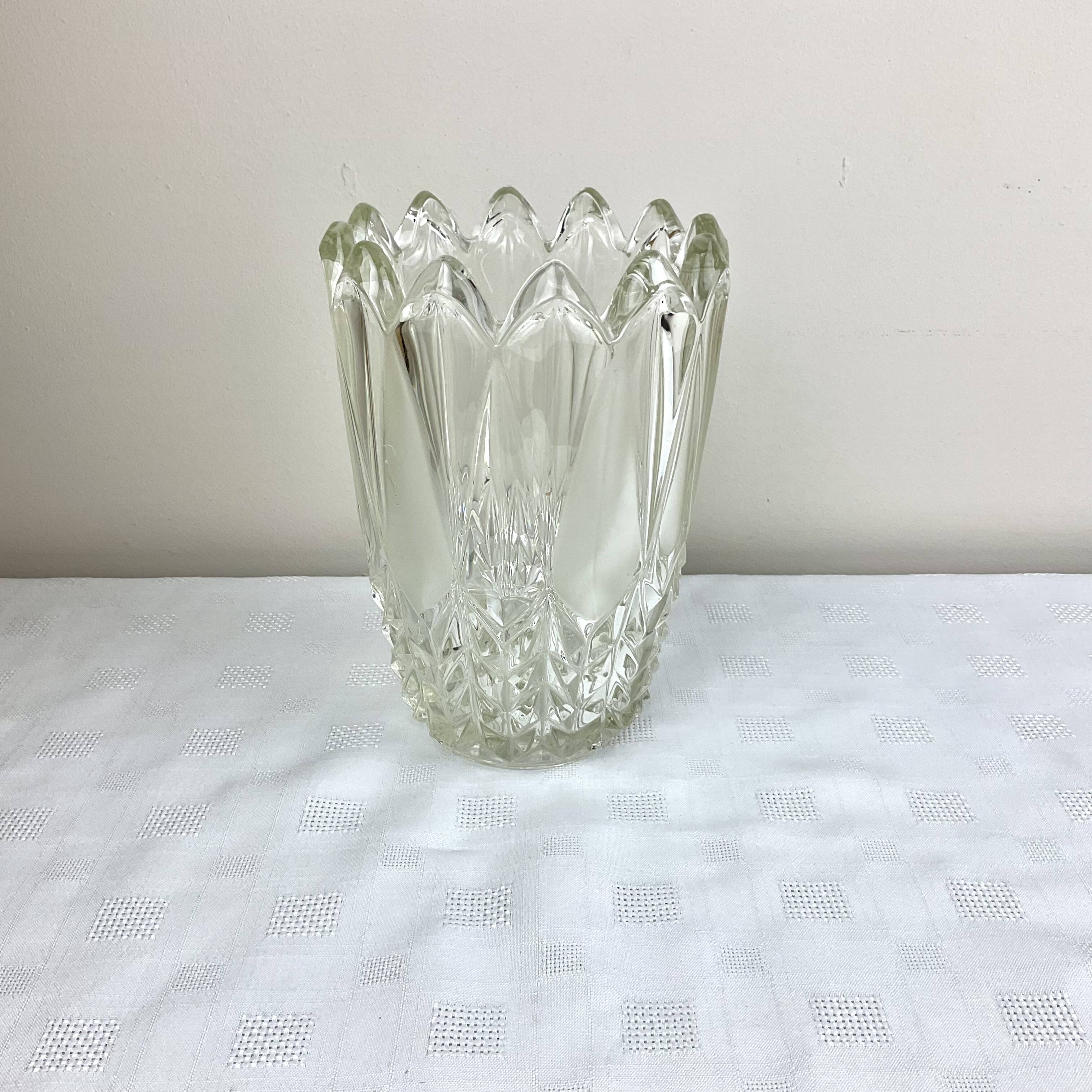 Solid crystal vase - Retro/vintage
