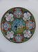 Vintage Japanese plate – Hand-painted cranes and flowers