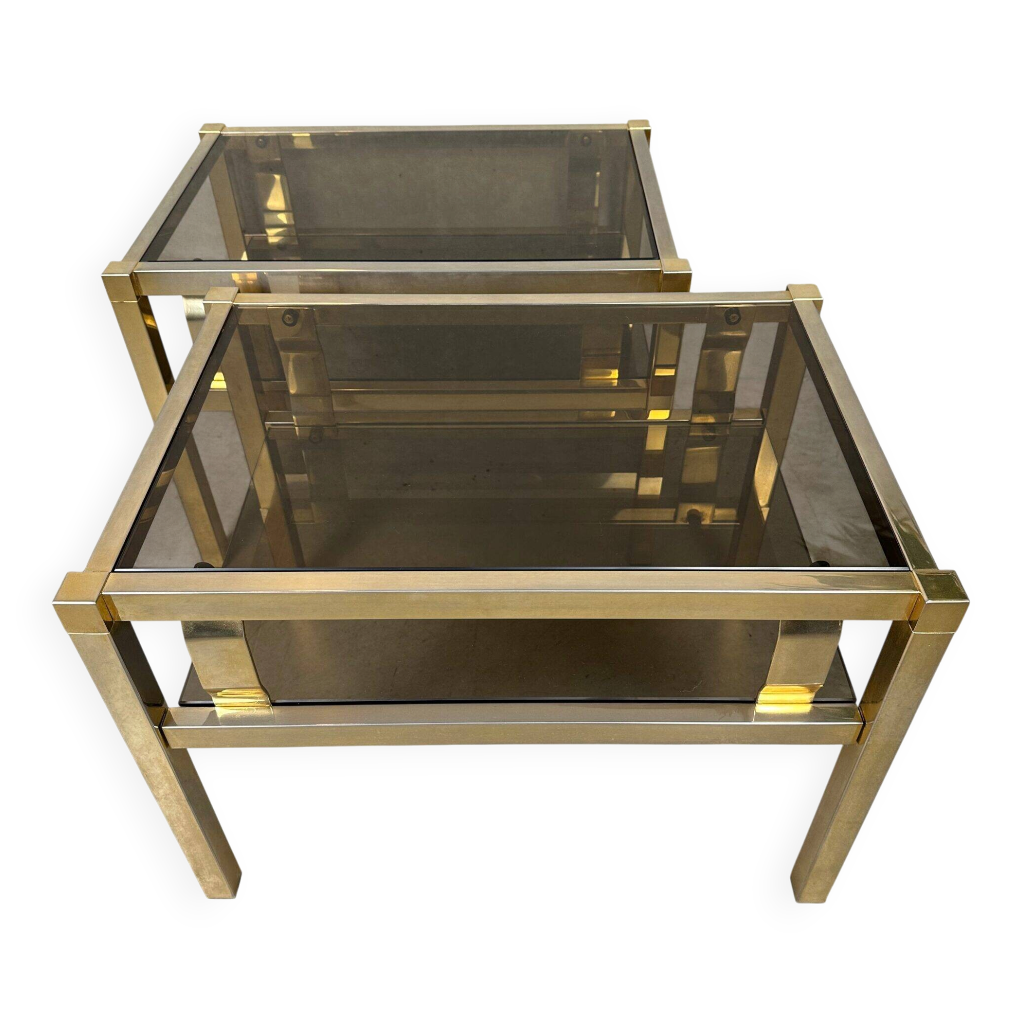 2 tables d'appoint Hollywood Regency