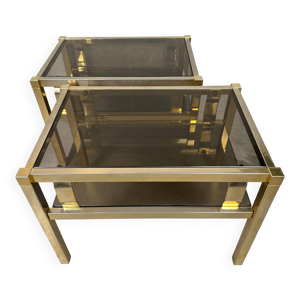 2 tables d'appoint hollywood - regency