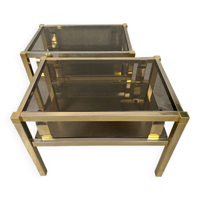 2 tables d'appoint Hollywood Regency