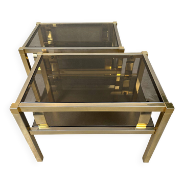 2x Hollywood Regency side tables