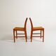 Set of 4 teak dining chairs, Scandinavia, 1960s