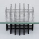 Heinz Lilienthal glass coffee table 1970s