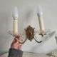 Pair of vintage gold wall sconces Art Deco Rococo from the 50s-70s.