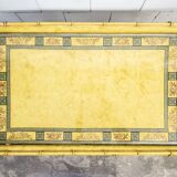 Carrello metallo laccato e vetro con vassoio Italia Anni '50