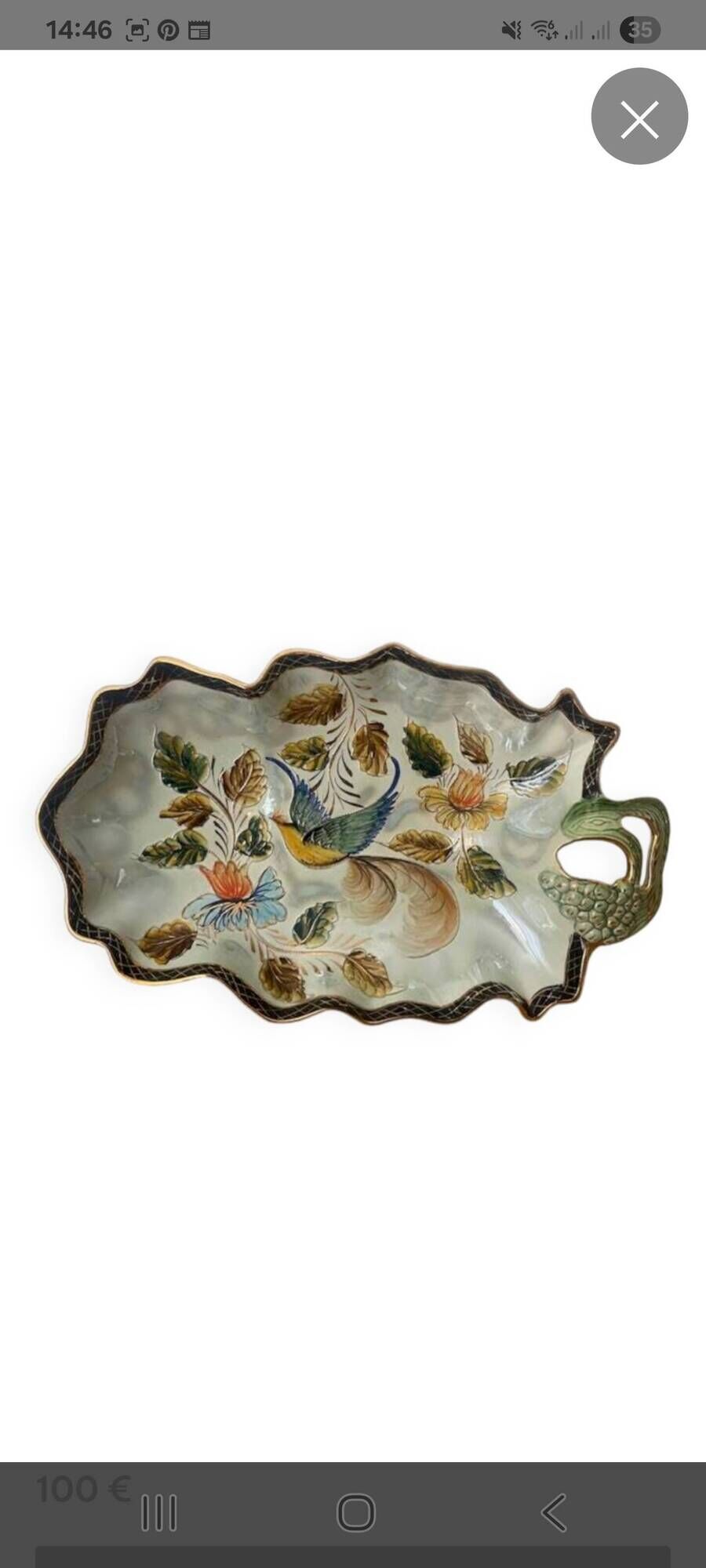 Ceramic basket by Hubert Becquet