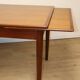 Danish Scandinavian extendable dining table in teak, 1960.