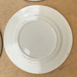 4 Plates with mismatched fruity patterns