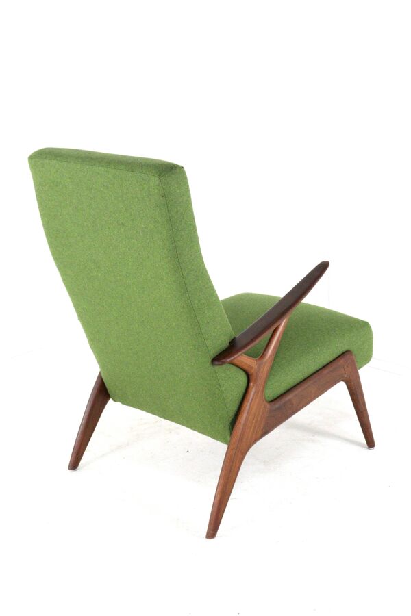 Fauteuil 'Overschie' - design moderne du milieu du siècle - entièrement restauré - design néerlandais