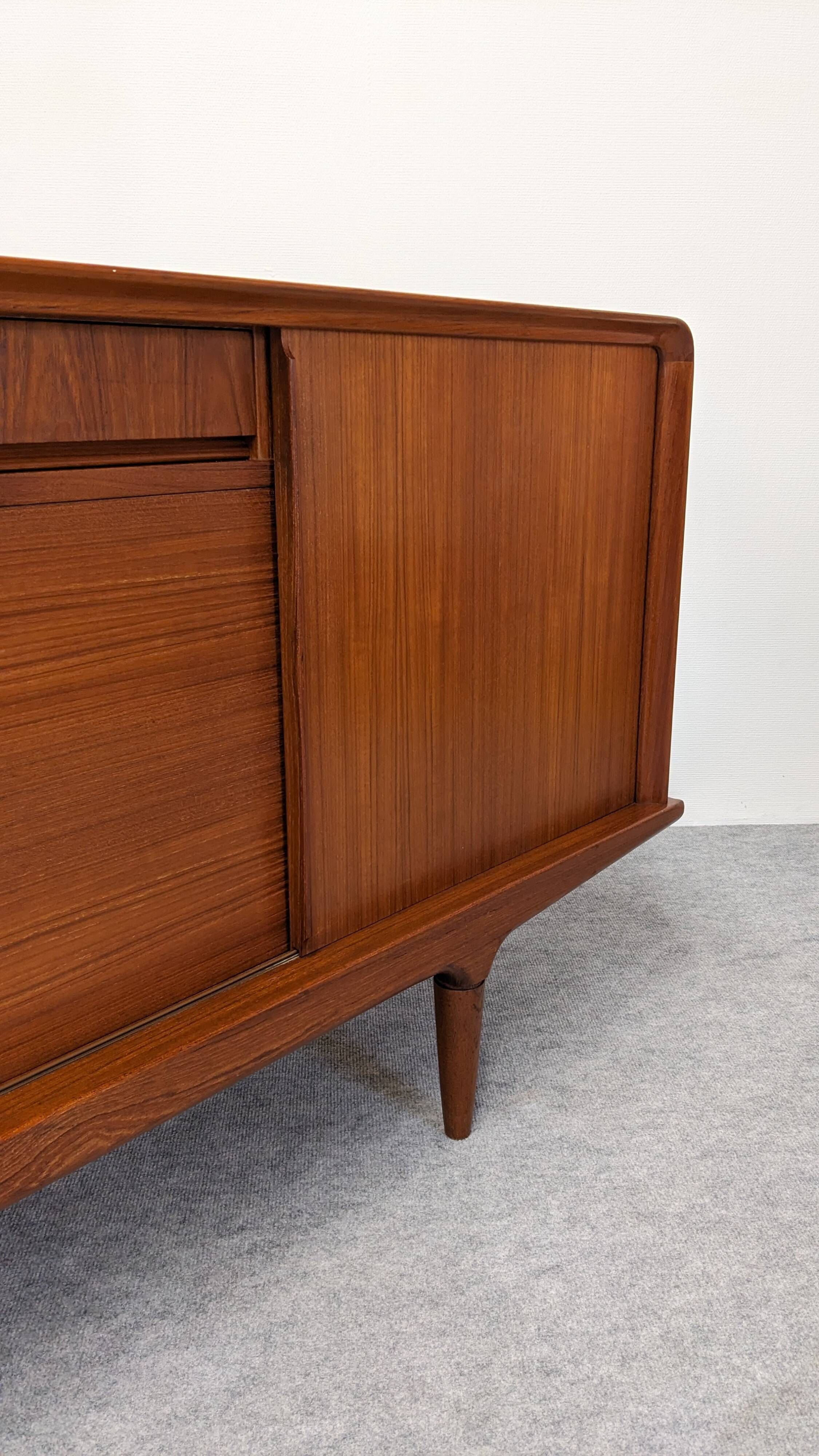 Teak sideboard by Johannes Andersen for Clausen & Son, Denmark 1960.