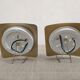 Pair of glass wall lamps from the 70s/80s