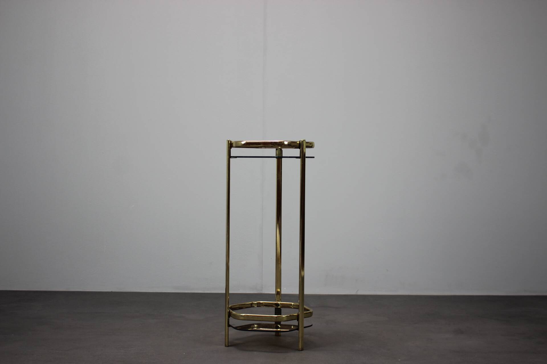 Mid-Century Brass and Smoked Glass Tea Table, 1970s, Germany