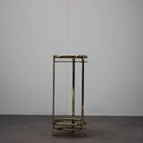 Mid-Century Brass and Smoked Glass Tea Table, 1970s, Germany