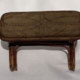 Rattan wicker bamboo hocker or foot stool