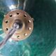 Green glazed ceramic pulley suspension