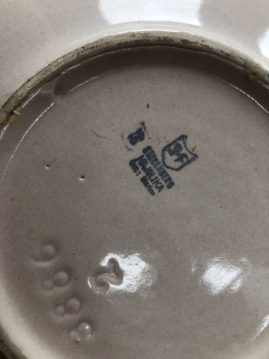 Abstract dish by Elfie Stadtler for Schramberg