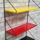 Scandinavian wall shelf tomado style 1950. Trace of normal wear and tear product of epoque. 48x 75x16