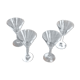 Lot de 4 verres à cocktail années 1970