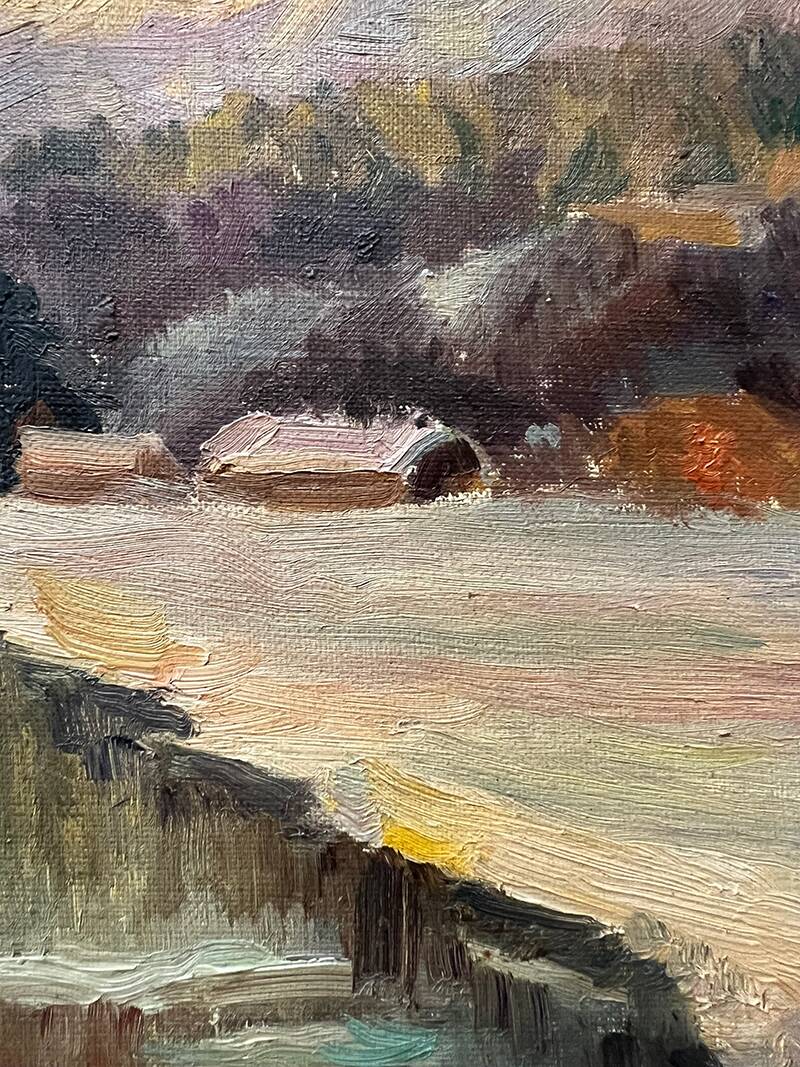 Tableau "Village de montagne"