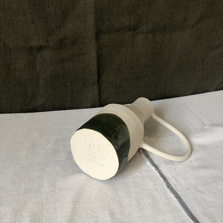 Vase anse vert