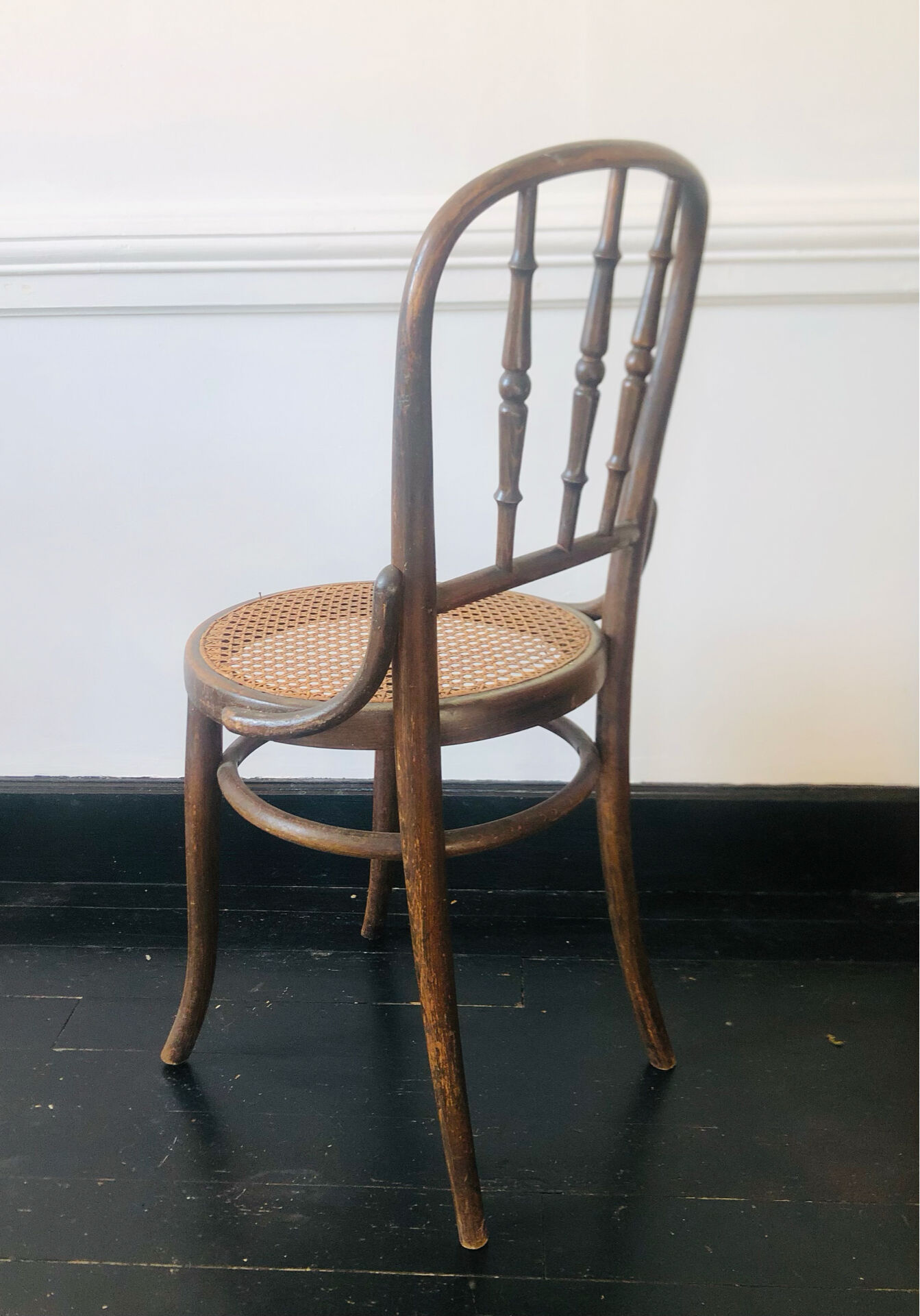 Pair of chairs signed Thonet
