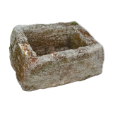 Old trough square stone tray of the 19th