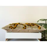 Coussin Ikat tigres persans