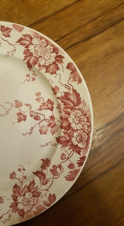 Plate in Iron Earth Saint Amand & Hamage