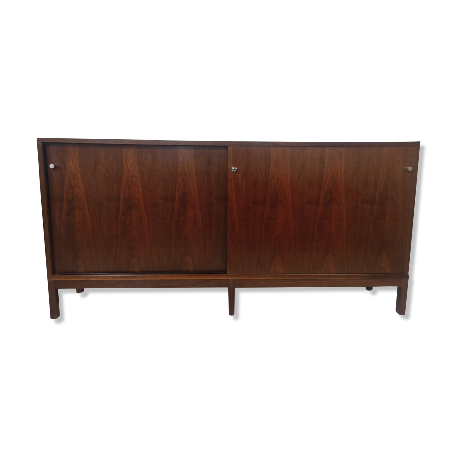 Vintage row walnut sliding doors