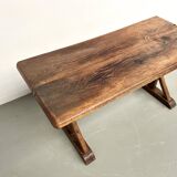 19th century brutalist oak table