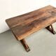 Table brutaliste en chêne du XIXème