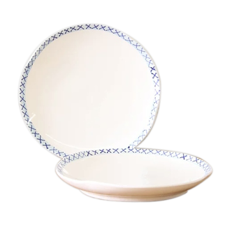 Set of 2 flat plates 'the grant'