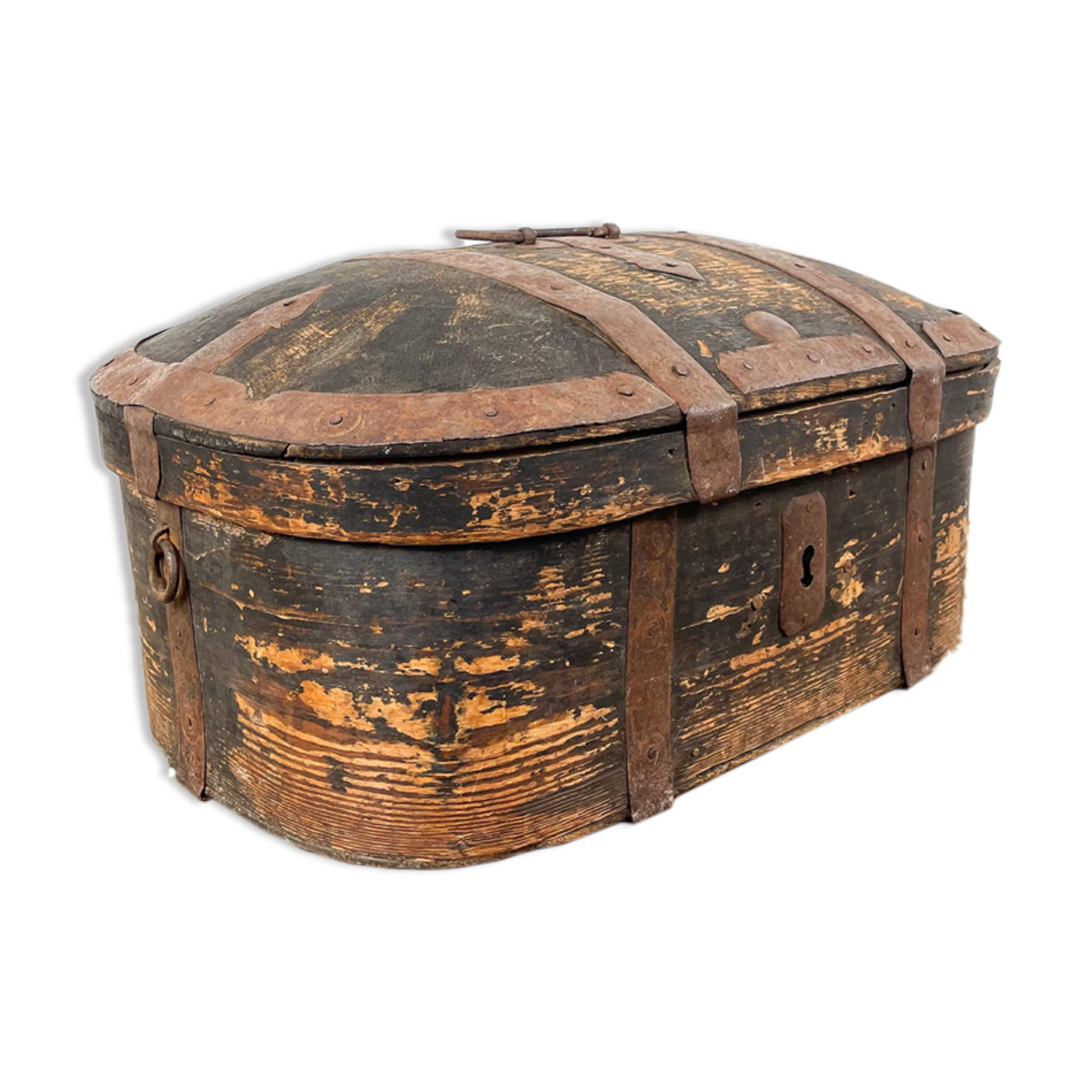 Late 18th century Swedish folkart travel chest