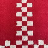 Red checkered Basque tablecloth