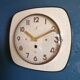 Horloge formica vintage murale silencieuse "Jaz crème"