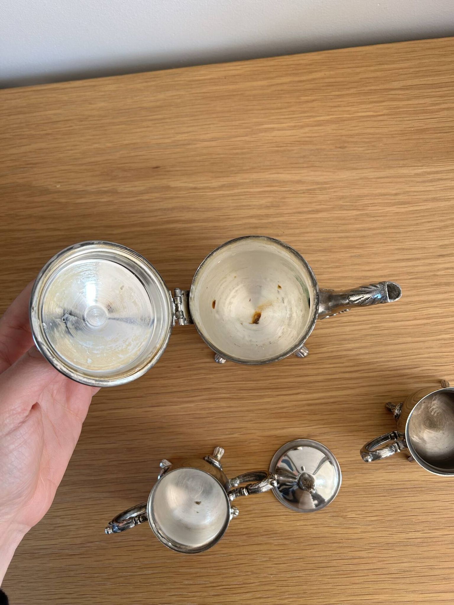 Silver-plated coffee service