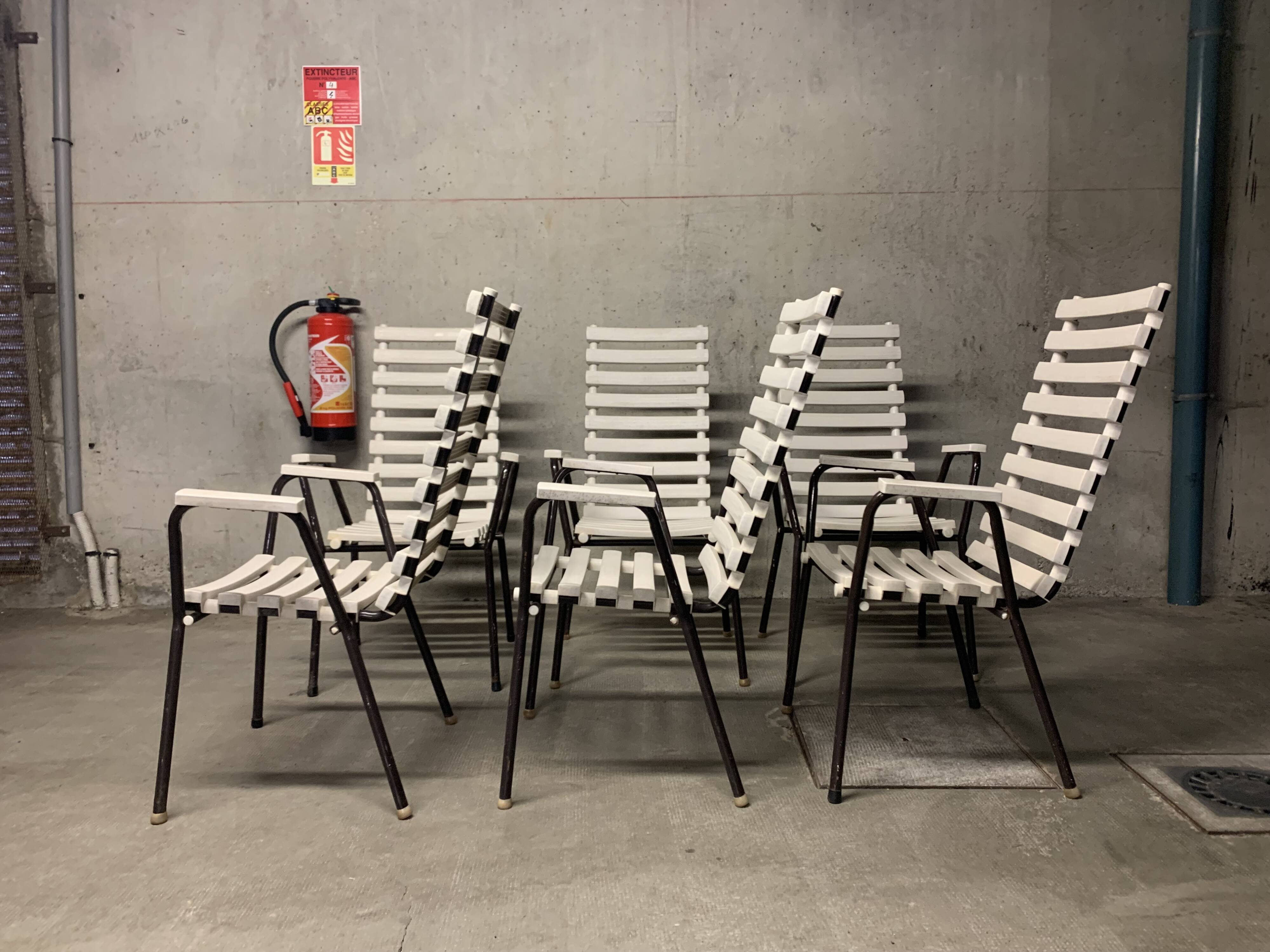 Vintage Garden Furniture Chairs Retro Design 70's Armchair