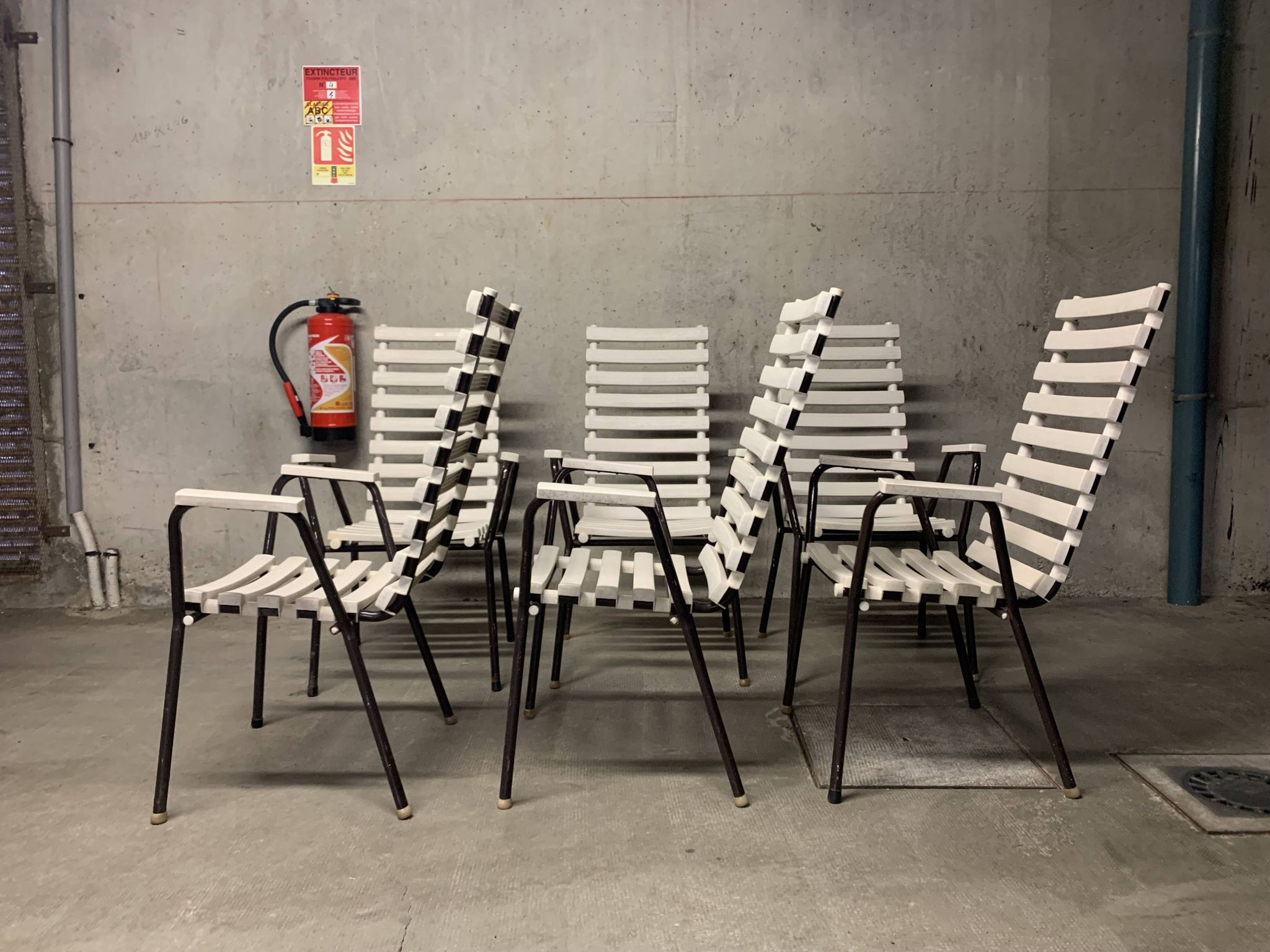 Vintage Garden Furniture Chairs Retro Design 70's Armchair