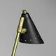Italian three-headed brass lamp, 50s design